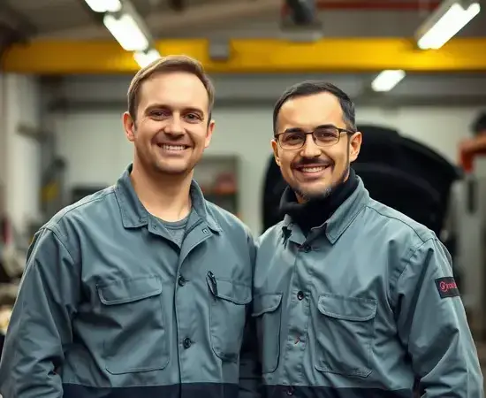 Our certified technicians working together